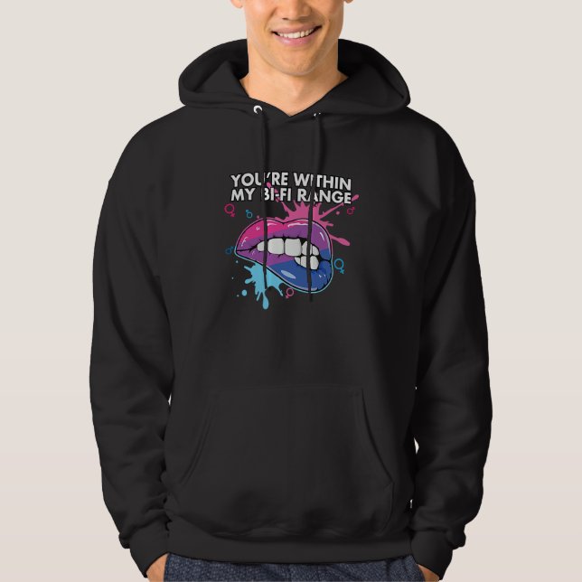 Veste À Capuche You're Within My Bi Fi Range Bisexual Bisexuality  (Devant)