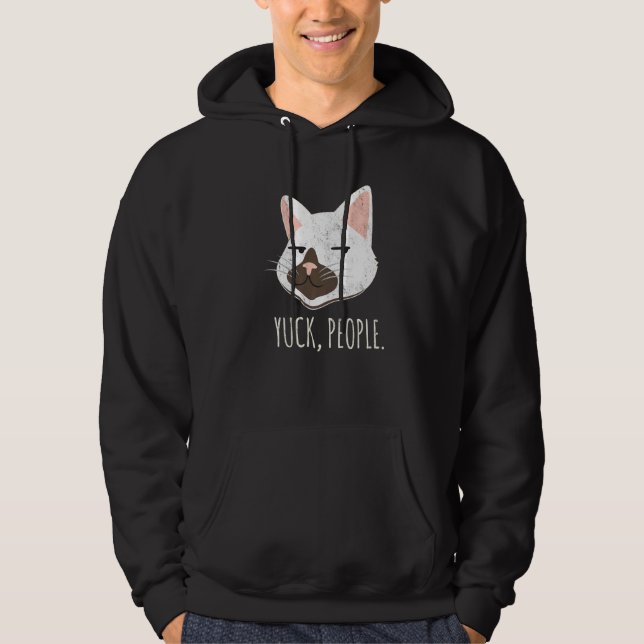 Veste À Capuche Yuck People  Cat  Cat Mom Love Cats Cat Owner (Devant)
