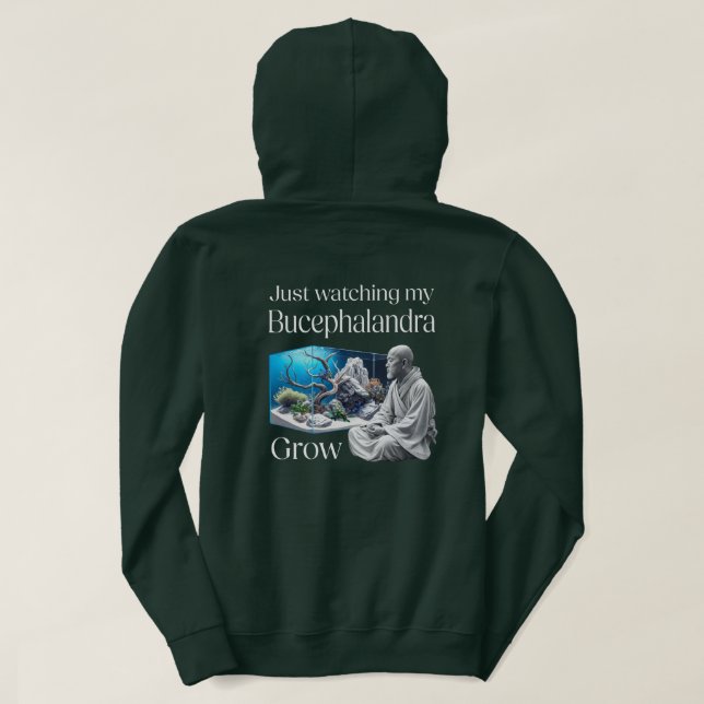Veste À Capuche Zen et Bucephalandra – L'art de l'aquascaping (Design dos)