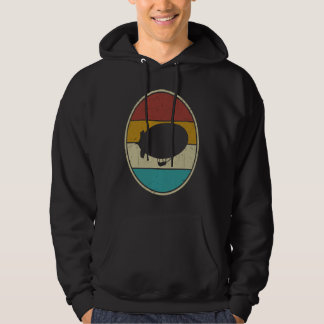 Veste À Capuche Zeppelin Rétro Vintage Coucher de soleil Dirigible