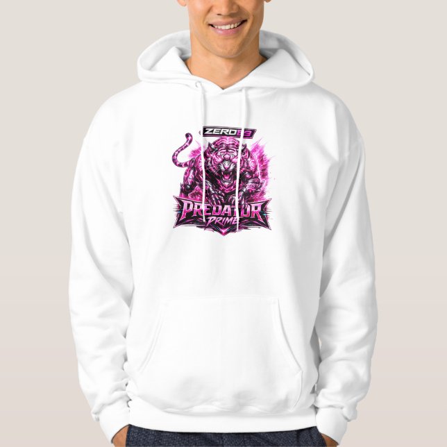Veste À Capuche ZERO69 Predator Prime Neon Cyber Tiger (Devant)