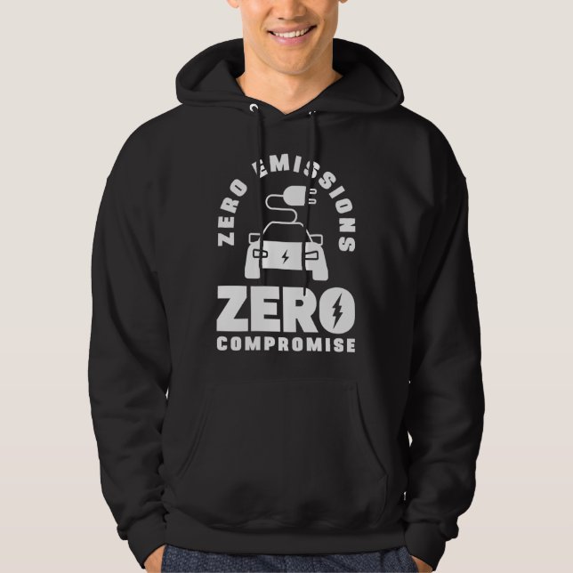 Veste À Capuche Zéro émission Zéro compromis Véhicule électrique à (Devant)