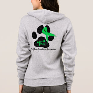 Veste À Capuche Zip de soutien empreinte de patte ruban contre le 