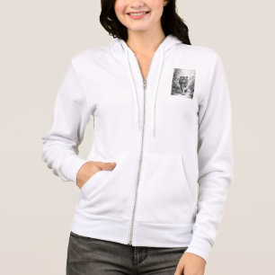Veste à capuche zippée pour femme