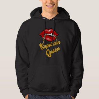 Veste À Capuche Zodiaque Astrologie Lèvre Capricorne Reine Décemb