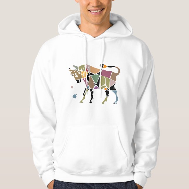 Veste À Capuche Zodiaque de Taureau (Devant)
