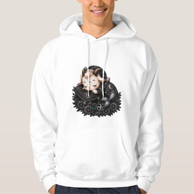 Veste À Capuche Zodiaque Kawaii Neos Capricorne (Devant)