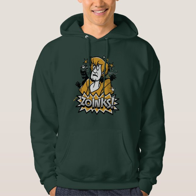 Veste À Capuche "Zoinks hirsute !" Graphique tramé (Devant)