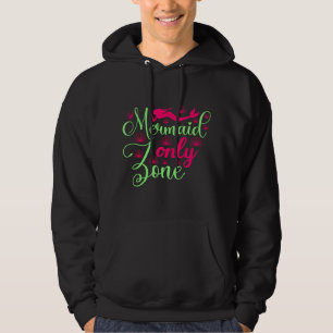 Veste À Capuche Zone Sirène uniquement en rose chaud et vert néon