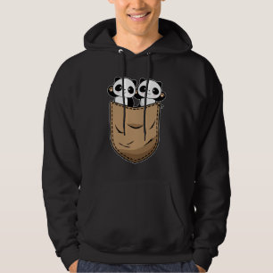 Veste À Capuche Zwei Panda Babys à Hemdtasche