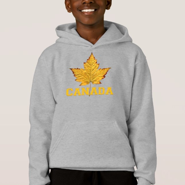 Veste à capuchon pour enfants Maple Leaf Canada Sw (Devant)