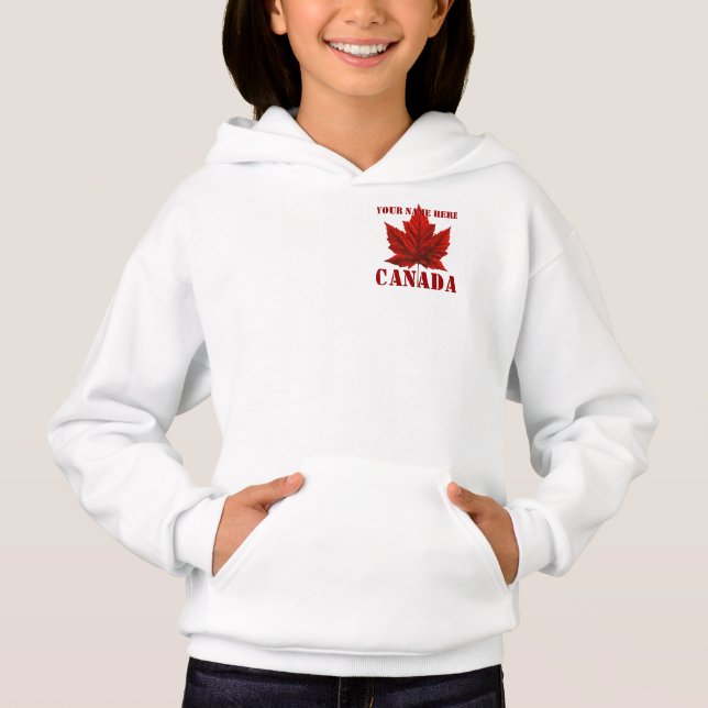 Veste Canada pour enfant Sweat - shirt à capuche c (Devant)