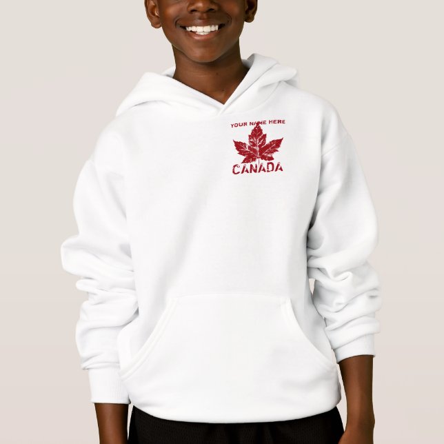 Veste Canada pour enfant Sweat - shirt à capuche c (Devant)
