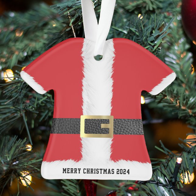 Veste de costume Santa Claus Joyeux Noël (Santa Claus Suit Jacket Merry Christmas Ornament
)
