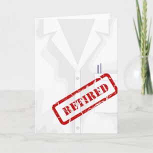 Veste de manteau de laboratoire - Carte de voeux p