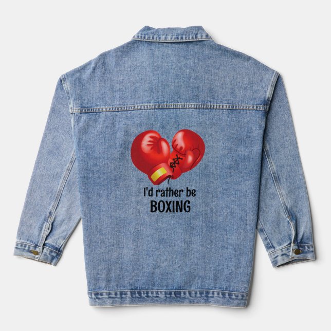 Veste Denim Design Boxe (Verso)