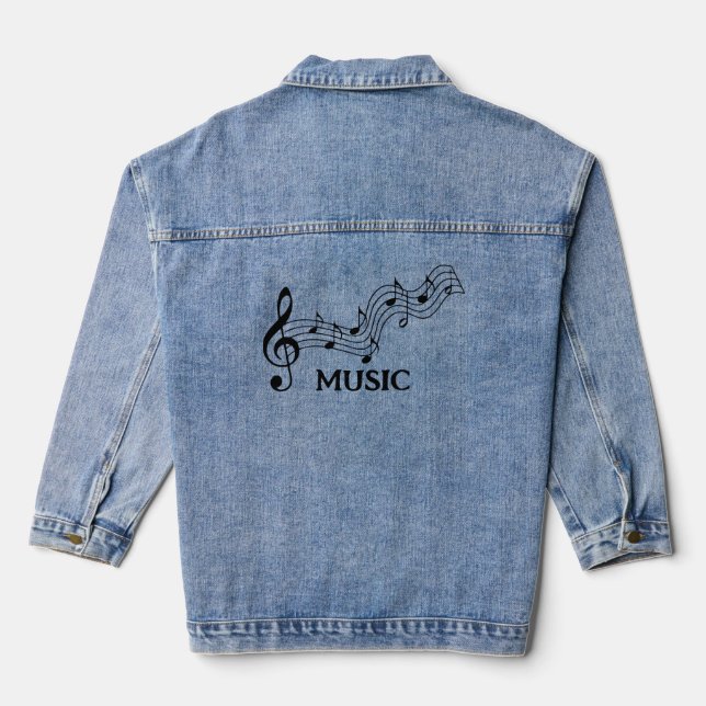 Veste Denim Design du personnel musical (Verso)