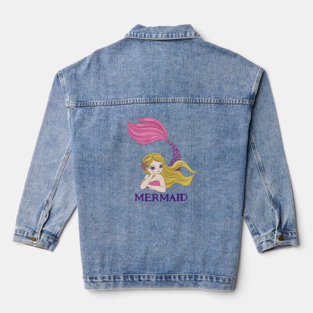 Veste Denim Design Mermaid (Verso)