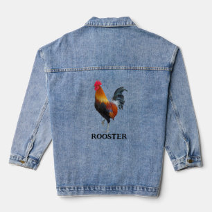 Veste Denim Design Rooster