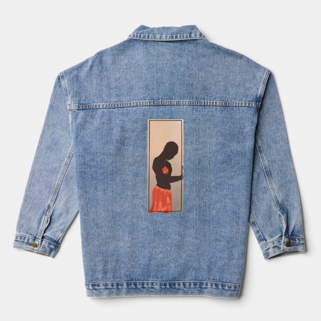Veste Denim Femme Personnalisée (Jean Jacket), Den (Verso)