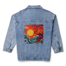 Veste Denim inspirée par l'Asie Pacifique