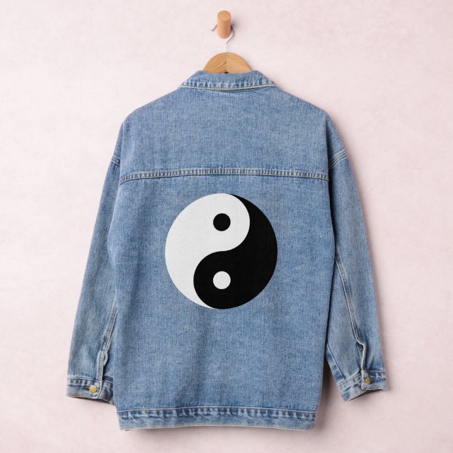 Veste denim logo Yin Yang noir et blanc (Hangar)