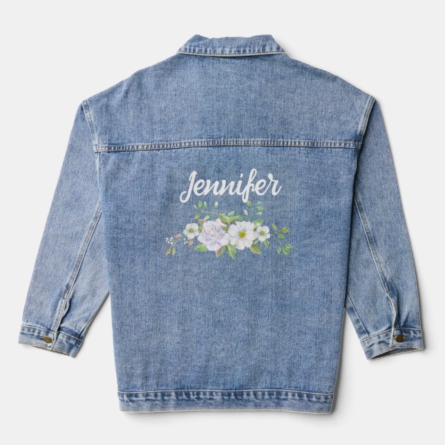Veste Denim personnalisée mariage Bridesmaid (Verso)