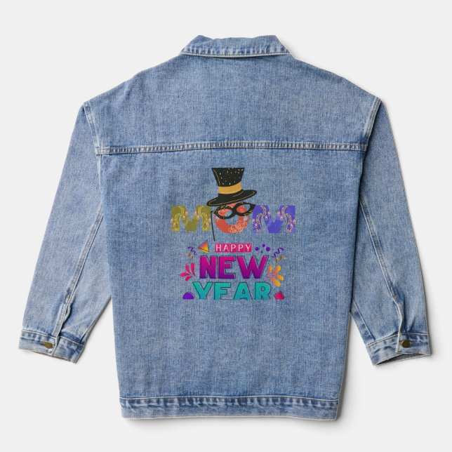 Veste Denim pour Noël cadeau maman cadeau (Verso)