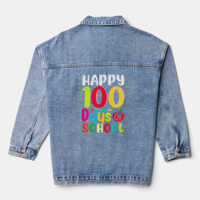 Veste En Jean 100 jours plus intelligent, 100 jours plus intelli (Verso)