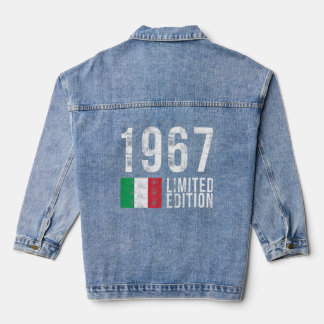 Veste En Jean 1967 Limited Edition Italie avec drapeau Anniversa