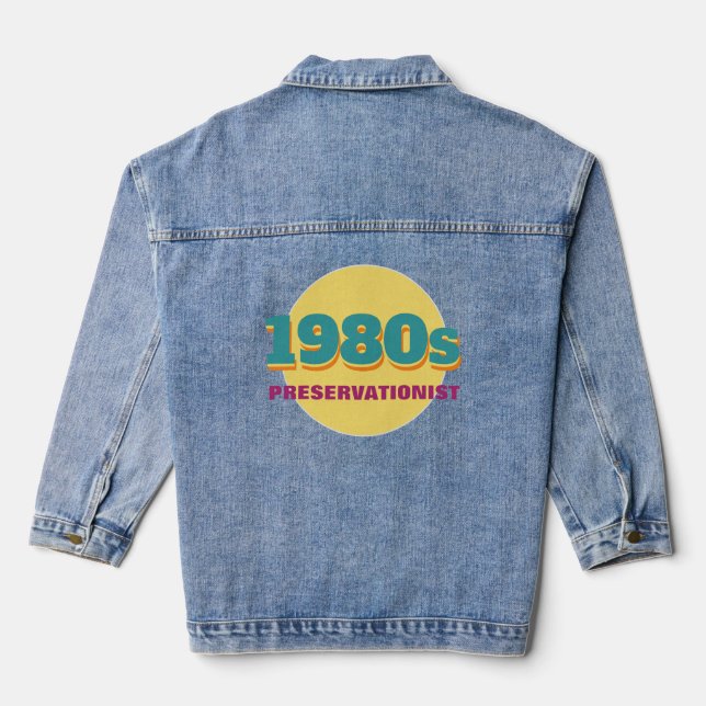 Veste En Jean 1980 Preservationist (pas un harder) (Verso)