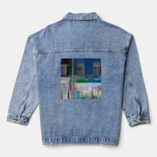 Veste En Jean 1C9984DA Glitch Art Distorsion Numérique Vaporwave