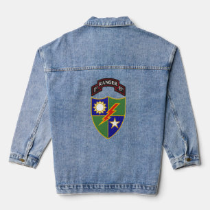 Veste En Jean 1Er Bataillon 75Ème Régit Des Rangers