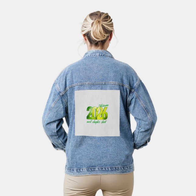 VESTE EN JEAN 2026 NEW YEAR CUSTOM WOMENS DENIM JEAN JACKET (Modèle)