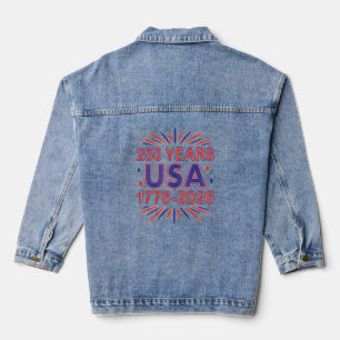 Veste En Jean 250 ans USA Semiquinentenaire 1776-2026
