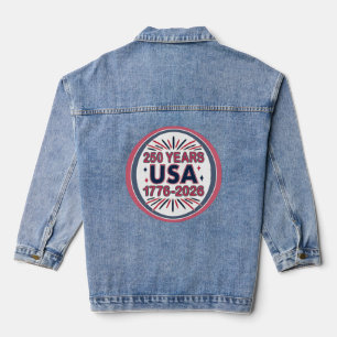 Veste En Jean 250 ans USA Semiquinentenaire 1776-2026