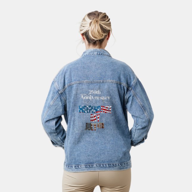 Veste En Jean 250e anniversaire patriotique (Modèle)