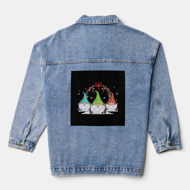 Veste En Jean 3 Gnomes de Noël (Verso)