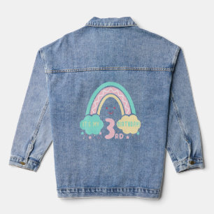 Veste En Jean 3e anniversaire 3 ans Anniversaire Enfants Attenti