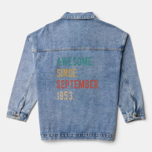 Veste En Jean 69 Ans 69e Anniversaire Anniversaire stupéfiant de