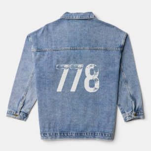Veste En Jean 778 Indicatif régional Vancouver BC Mobile Telepho