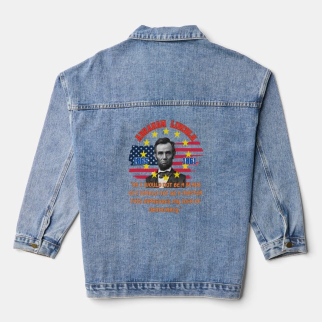Veste En Jean Abraham Lincoln (Verso)