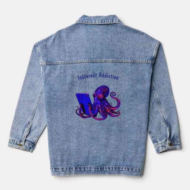 Veste En Jean Addiction Internet (Verso)