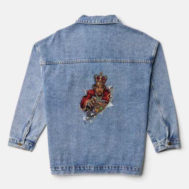 Veste En Jean ADOM King Playing Card Long Sleeve (Verso)