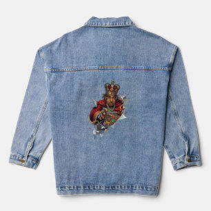 Veste En Jean ADOM Premium Royal Graphic Femme Manche Longue Tee