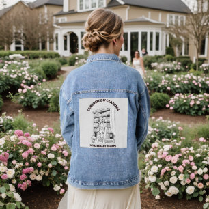 Veste En Jean Affiche d'art esthétique de bibliothécaire félin