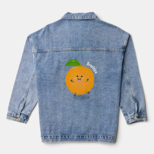 Veste En Jean Agréable agrumes d'orange