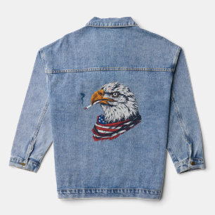 Veste En Jean aigle américain