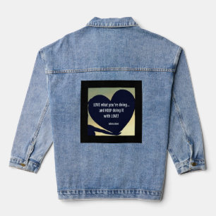 Veste En Jean AIMER ce que vous faites Denim Jacket - Adiela Ako