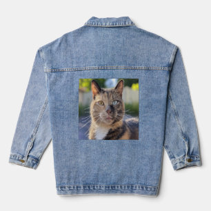 Veste En Jean Ajouter une photo de chat Personnaliser